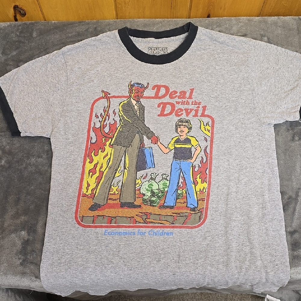 Graphic Gray 'Deal With The Devil' T-Shirt